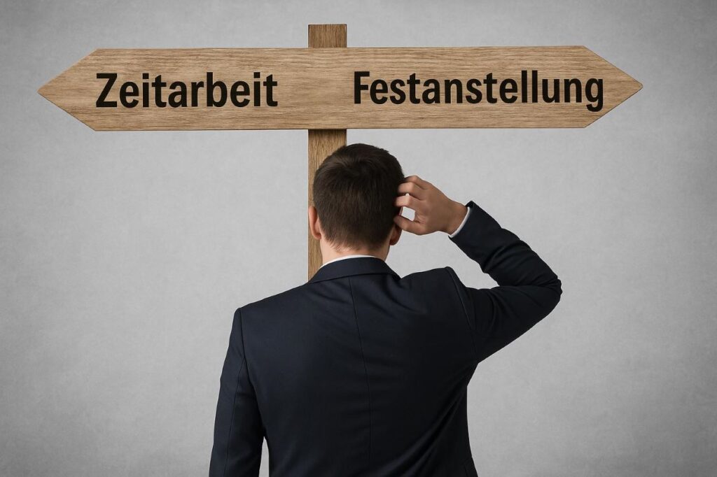 Zeitarbeit vs. Festanstellung: Was sind die Vor- und Nachteile?