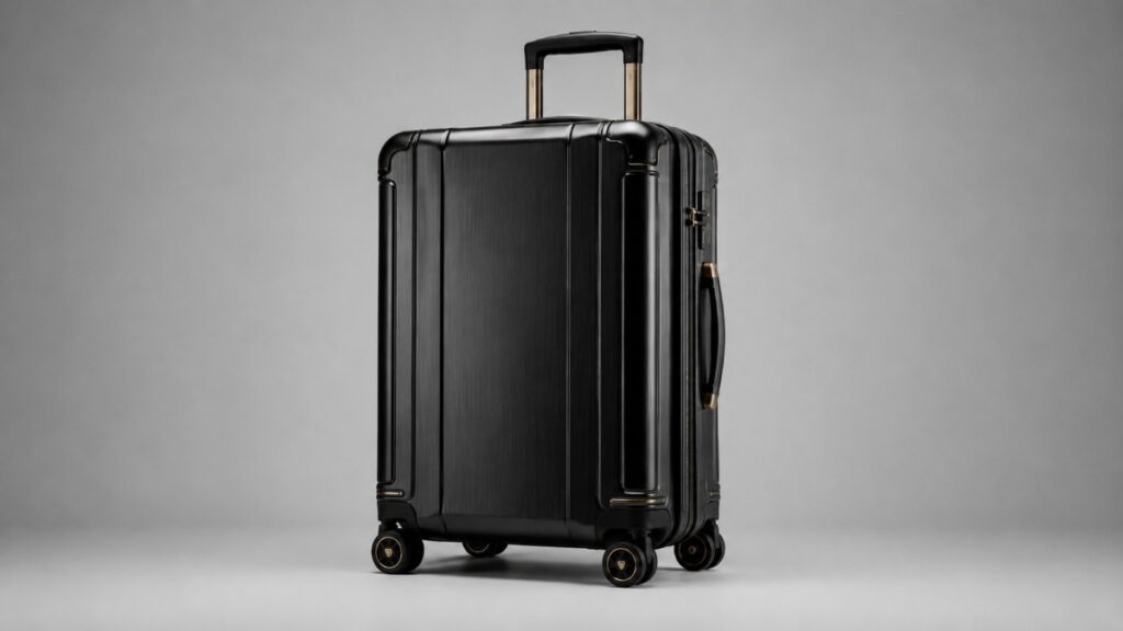 Luxusreisen im Wandel: Wie hochwertige Accessoires den modernen Reisestil prägen schwarzer Reisekoffer